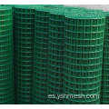 Malla de malla soldada verde PVC malla de alambre recubierta